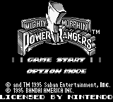 Mighty Morphin Power Rangers - The Movie Title Screen